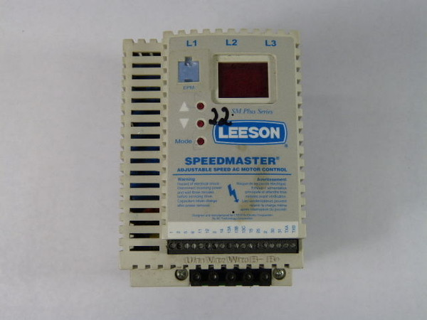 Leeson 174448.00 174448 SM-Plus Variable Frequency Drive 5HP 550-575V  AS IS