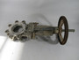 Velan L12-0320C-13BL Knife Gate Valve Size 4" Class 150 Seat Viton A USED