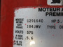 US Motors 5.0HP 1740RPM 575V 184JMV TEFC 3PH 5.6A 60HZ USED