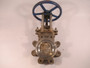 Generic Knife Gate Valve Size 3-1/2" Blue 11" Handle USED