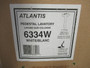 Ceralux 6334W White Atlantis Pedestal Lavatory 4" Centers SINK ONLY NEW
