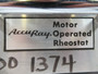 Accuray 049800-009 Motor Operated Rheostat MISSING SCREWS & FUSE AS IS