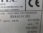 Cosmotec EXA12-01-222 Heat Exchanger Series N 100-120V 50-60Hz -20/+40 USED