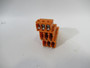 Weidmuller 1769630000 3 Position Orange Fixed Terminal Block Lot of 46 NEW