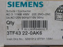 Siemens 3TF4322-0AK6 Contactor 120V@60Hz 110V@50Hz 2NO 2NC NEW
