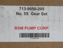 BSM Pump Corp. 713-9050-205 Driving & Driven Gear Set For 5S Geared Pump NEW