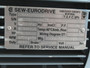 Sew-Eurodrive 1.5HP 1700-476RPM 330/575V TEFC C/W Reducer 3.61:1 Ratio USED