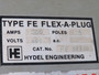 Hydel FE57320 Flex-A-Plug Fusible Disconnect 200A 600V 3P NO CLAMPS USED