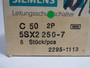 Siemens 5SX2250-7 Circuit Breaker 50A 400V 2-Pole C50 5-Pack NEW