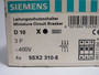 Siemens 5SX2310-8 Circuit Breaker 10A 400V 3-Pole D10 4-Pack NEW
