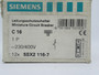 Siemens 5SX2116-7 Circuit Breaker C16 1-Pole 16A 230/400V 12-Pack NEW