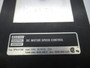 Bodine DPM-4130E DC Motor Speed Control w/Cable & Plug 115V@50/60Hz 2.2A USED