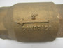 Conbraco 61-108-01 In-Line 2" Ball Cone Check Valve NPT Thread Bronze USED