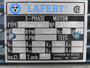 Lafert 0.33HP 1560RPM 208-230V 440-460V TEFC 3Ph C/W Gear Reducer 20:1 USED