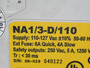 Carlo Gavazzi NA1/3-D/110 Emergency Stop and Safety Gate Module 110-127VAC USED