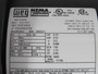 WEG 0.75HP 0.55kW 3440RPM 575V W56J TEFC 3Ph 0.896A 60Hz SHELF WEAR NOP