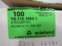 Wieland Y6.112.1053.1 Panel Mount DC Solar Connector Lot of 98 BOX DMG NEW
