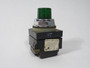General Electric CR104PLT32G Push-to-Test Pilot Light 120V Green NO CONTACT USED