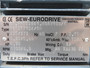 Sew-Eurodrive AC Gearmotor 199.80:1 0.5HP C/W Hubner Tachometer SHELF WEAR NOP