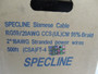 Specline SL-RG-59R/SM-SB Siamese Cable 20AWG 500ft Black NEW