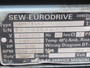 Sew-Eurodrive Gearmotor 37.94:1 3/4HP 1656-45RPM 330/575V TEFC 3Ph USED