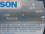 Leeson 1/0.44HP 1725/1140RPM 230V 56H DP 3Ph 6.5/4.6A 60Hz USED