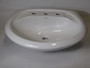 Mirolin MPS-08-8WH Ceramic Pedestal Slab 8" w/ 4" Center SHELF WEAR NEW