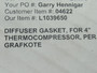 Kadant L1039650 Diffuser Gasket for 4" Thermocompressor 4-Pack SEALED NEW