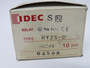 Idec RY2S-U-AC24V Plug-In Relay 24VAC 50/60Hz 3A 8-Blade 10-PK BOX DMG NEW