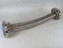 Generic 2” Stainless Steel Hose Assembly 316L 24"L 2" Flanges USED