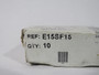 Edison E15SF15 High-Speed Fuse 15A 150V 10-Pack NEW