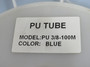 Generic PU3/8-100M-BLUE Polyurethane Tubing 3/8" x 0.24" 1.0 MPa 80m L Blue NEW