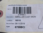 Gorman-Rupp 6709B-10010 Cast Iron 4-Vane Impeller SHELF WEAR NOP