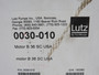 Lutz 0030-010 Drum Pump Motor 0.85HP 640W 11000rpm 120VAC SHELF WEAR/DIRT NEW