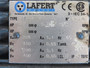 Lafert 0.25HP 1600RPM 208/230/440/460V TEFC 3Ph 1.1/0.65A 60Hz SHELF WEAR USED
