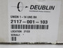 Deublin 2117-001-103 Rotating Union 1"-14 UNS RH 1/2"-14 NPT 10bar NEW