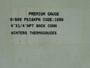 Winters PFQ1276R1 Liquid Filled Gauge 0-600Psi 4" D 1/4" NPT NEW