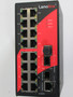 Lanolinx LNX-1802G Gigabit Industrial Ethernet Switch 16 Port 12-48VDC USED