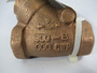 NCI CKVA-TBZ3330-34 Bronze Y-Swing Check Valve 3/4" NPT 1000 CWP 300 psi NOP