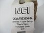 NCI CKVA-TBZ3330-34 Bronze Y-Swing Check Valve 3/4" NPT 1000 CWP 300 psi NOP
