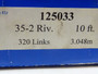 Renold 125033 Roller Chain 10 Feet 320 Links  NEW