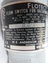 W.E. Anderson V4-SS-2-U 5 Layer Vane Operator Flow Switch 3/4" NPT WEAR NOP