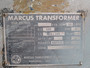 Marcus Type W Transformer 5kVA Pri 600V Sec 120/240V 60Hz 1Ph SHELF WEAR USED