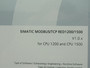 Siemens 6AV6676-6MB40-0AX0 Modbus/TCP Red for CPU 1200 and 1500 SEALED NEW
