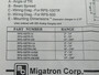 Migatron RPS-100TR-14 Ultrasonic Sensor w/o LED 2-14" Range SHELF WEAR NEW