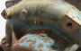 Generic Blue Split Case Pump Inlet: 12-1/4"ID Outlet: 9-5/8"ID SHELF WEAR USED