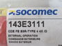 Socomec 143E3111 External Disconnect Handle 0-1 S3 Red/Yellow NEMA HOLEY BAG NWB