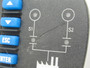 GE Multilin 1009-0135 A2 MX350 Control Panel USED