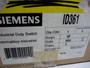 Siemens ID361 Duty Switch 30 Amp 600V   NEW