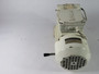 Lenze Motor 0.18KW 1660RPM 450V TEFC 1Ph 3.20A 50Hz C/W Helical Gearbox  USED